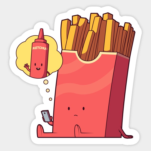 What French Fries Dream About Sticker by SLAG_Creative